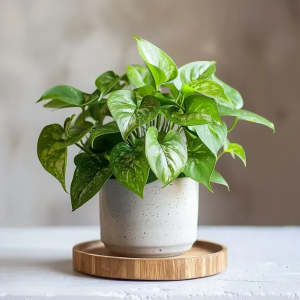Poted Pothos plant