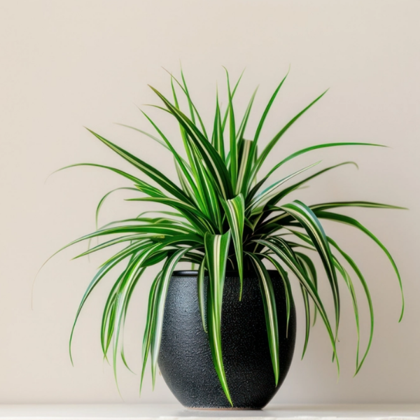 Potted spider plant