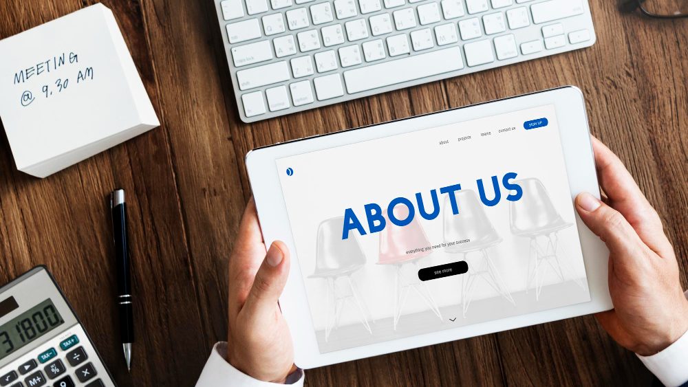 Potential employee researching a companies about me page