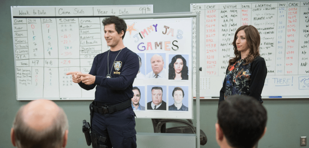 Jake Peralta and Gina Brooklyn Nine-Nine